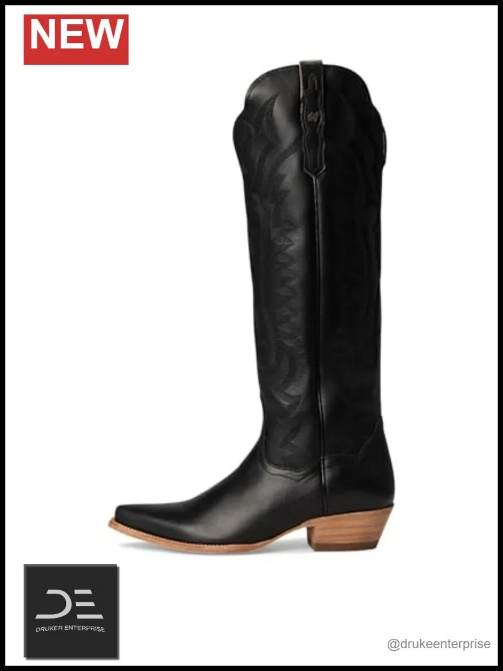 Women's Snip Toe Knee High Boots, Leather Zipper Closure, Low Heel